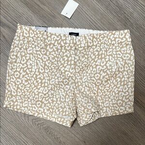 J. Crew Women's Tan Leopard Print Shorts